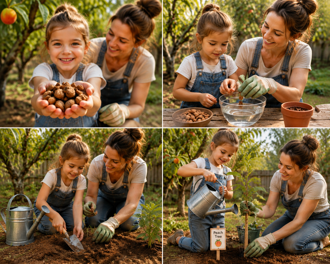 🔥 65K+ SOLD! 🍑 Heirloom "Honey Red" Dwarf Peach Tree Live Seeds