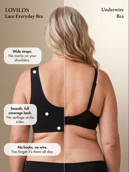 🔥Ends Today: 65% OFF! | LOVILDS Lace Everyday Bra🌈 Natural Support, Ultra-Soft Lace, Absolute Comfort