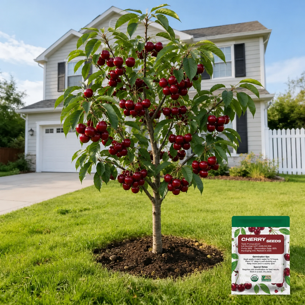 🔥Plant a Memory That Grows For Years—🍒The Cherry Tree Growing Experience- Premium Live Cherry Seeds