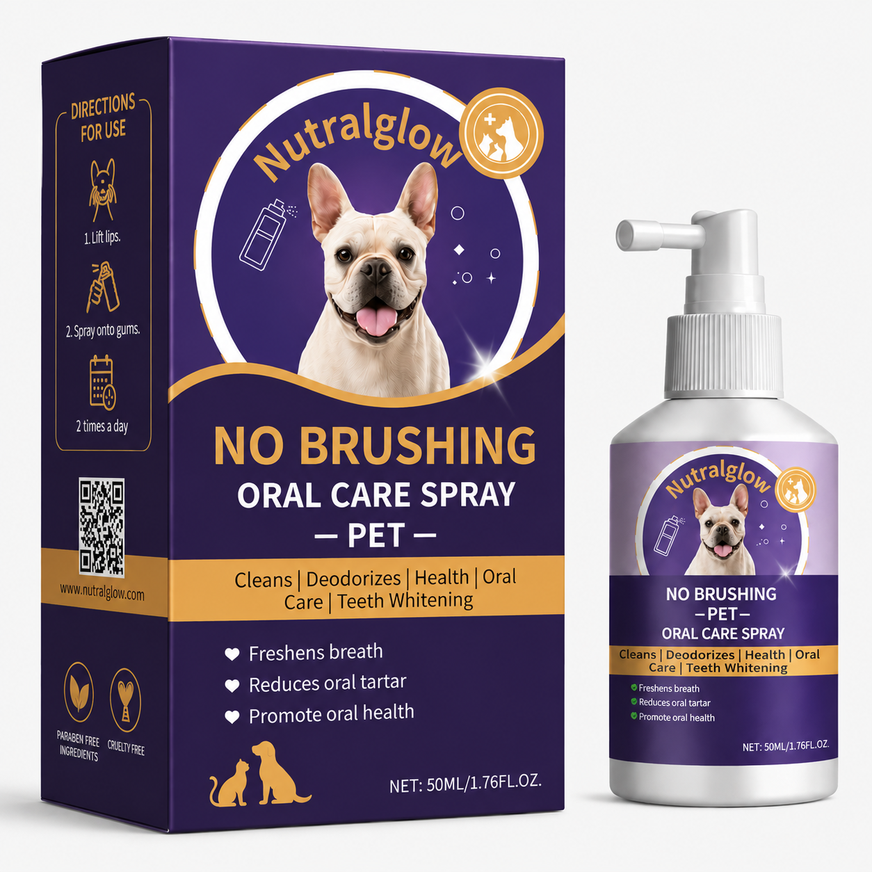 Fresher Dog Breath in Seconds — No Toothbrush Required.