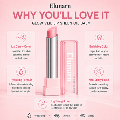 🔥Last Day Buy 1 Get 1 Free|NutralGlow GLOW VEIL LIP SHEEN OIL BALM
