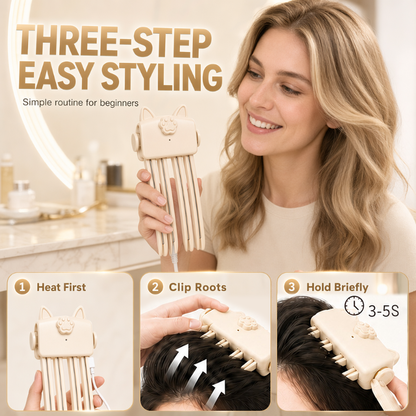 💥 50% OFF 🔥 3-Second Root Lift Volumizing Clip – Cordless, Rechargeable & Instant Volume
